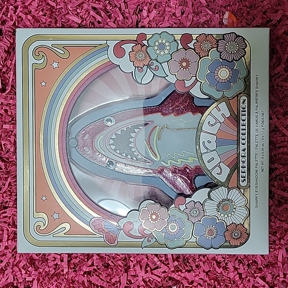 🌻Makeup Gift Idea🌻BNIB LE Sephora x Coach Sharky Eyeshadow Palette! So Cute!!